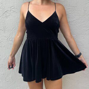 Black Velvet Romper